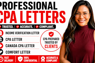 write income verification letter, CPA letter, canada CPA letter, comfort letter