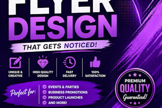do creative and eye catching flyer desging