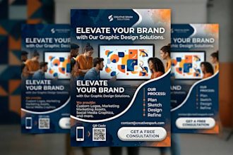do professional graphic design, flyer design  and logo design for your brand
