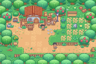 create pixel art tileset pixel character animation sprite sheet rpg game assets
