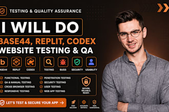 do base44 replit codex website testing qa user testing security web app security