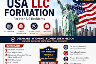 do USA llc formation, llc registration, delaware llc dissolution and ein closure