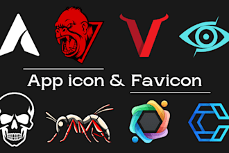 design modern minimalist favicon icon