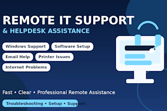 provide remote IT support and helpdesk assistance
