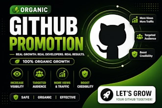 do github organic promotion to boost stars, followers, traffic, and repo growth