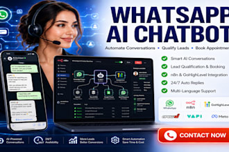 create advanced whatsapp ai chatbot with n8n and ghl automation