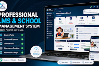 build a professional lms or school management website