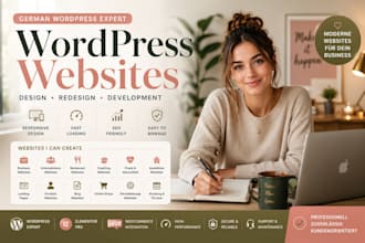 do german wordpress website development, design redesign wordpress website