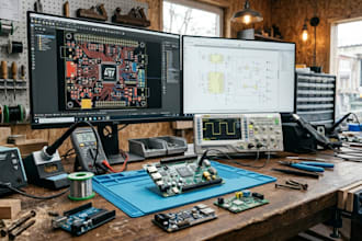 design schematic and pcb in altium,eagle,pads, kicad,proteus and diptrace