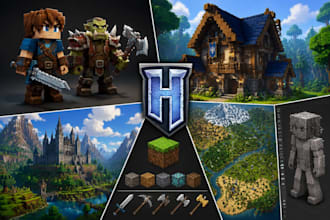 3d hytale model minecraft hytale style logo hytale trailer server map blockbench