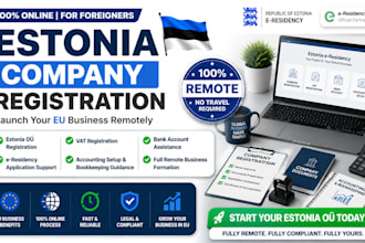 register estonia oÜ company with eresidency vat accounting setup business setup