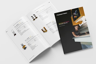design a professional brochure, product catalog or booklet