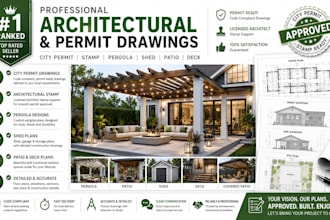 city permit stamp pergola shed patio