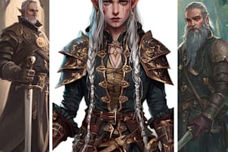 dnd character art and dnd character art