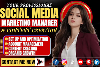 be your social media manager, design carousel post instagram, facebook, tik tok
