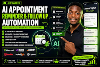 setup ai appointment reminder and follow up automation using CRM tools