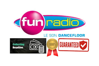 play your song on fun radio france everyday for 30 days with royalties