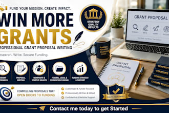 write nonprofit grant proposals, research grants and funding applications