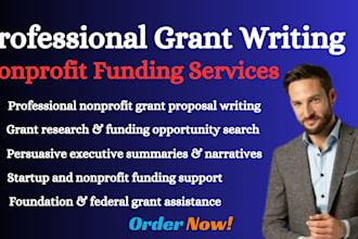 write nonprofit grant proposal, research grants and funding apps