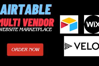 build airtable multi vendor marketplace website