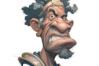 make stunning cartoon caricature your face