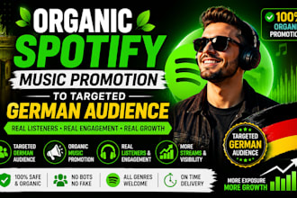 do organic spotify music promotion to a targeted german audience