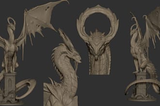 sculpt 3d miniature 3d warhammer figurine tabletop 3d head model for 3d printing