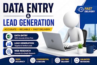 targeted b2b lead generation, email list , web research ,