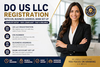do US llc formation with ein and bank setup guidance