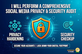 perform a comprehensive privacy and security audit on your social media accounts