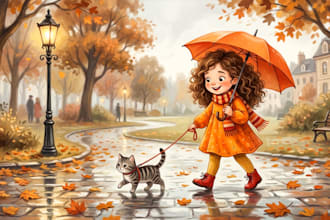 children story book illustration children story children story book illustration