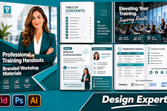 create professional training handouts  and branded workshop material