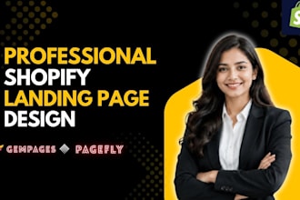shopify landing page,gempages, pagefly landing page and product page design