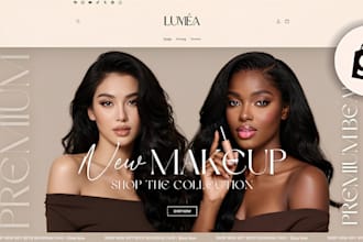 beauty shopify store cosmetics website skincare cosmetics shopify store