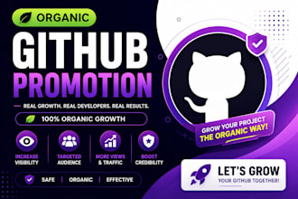 grow github promotion github repository audience for organic stars followers