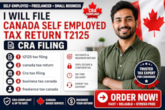 file canada self employed tax return t2125 cra filing