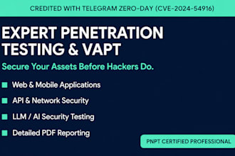 pentest your web, mobile, API, ai and network security