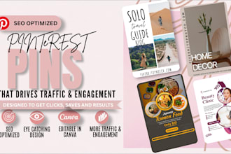 create SEO optimized pinterest pins for traffic and engagement