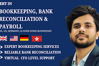 do US, UK, hong kong, bookkeeping, bank reconciliation and german bookkeeping