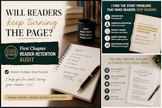 audit your first 2500 words for reader retention