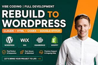 rebuild claude html codex google stitch to wordpress wix squarespace shopify