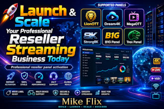activate pro reseller panel for lionott,dream4k,megaott,strong8k,b1g,trex panel