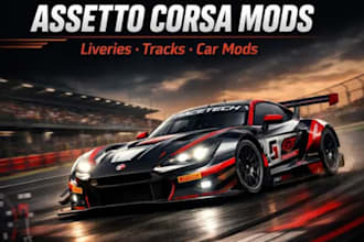 create assetto corsa livery, assetto corsa tracks and assetto corsa car mods