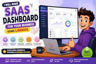 make saas dashboard for your business using laravel