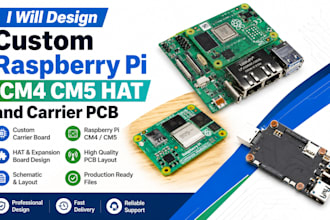 design custom raspberry pi cm4 cm5 hat and carrier board