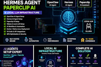 setup openclaw, hermes agent, paperclip autonomous ai agent