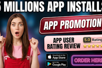 do mobile app promotion IOS app install rating review android apps