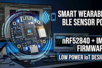 do professional smart wearables nrf52840 pcb design with firmware development