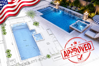 design swimming pool layout, pool plan, backyard pool and 3d pool design