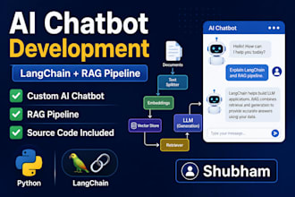 build a custom ai chatbot using langchain and rag pipeline